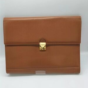 YSL Vintage Brown Pebbled Leather Bag, 
Condition-NEW / MSRP $975